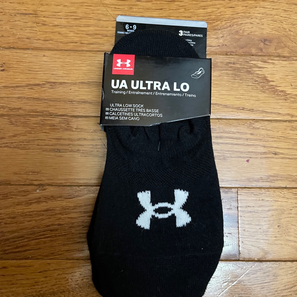 Brand New Womens Under Armour Ultra Lo 3pc Socks